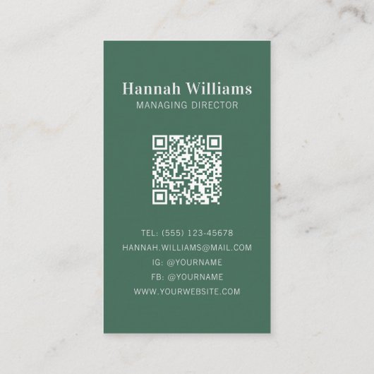 Rustige Waterverf Antipasto Platter catering Visitekaartje (Achterkant)