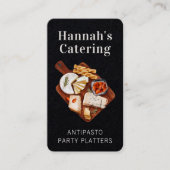 Rustige Waterverf Antipasto Platter catering Visitekaartje (Voorkant)