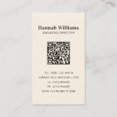 Rustige Waterverf Antipasto Platter catering Visitekaartje (Achterkant)