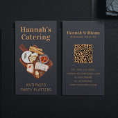 Rustige Waterverf Antipasto Platter catering Visitekaartje