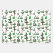 Rustige Waterverf bergbos Inpakpapier Vel (Voorkant 3)