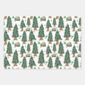 Rustige Waterverf bergbos Inpakpapier Vel (Voorkant 2)