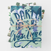 Rustige Waterverf bergbos Inpakpapier Vel (In situ)