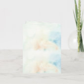 Rustige Waterverf bergen Lake Hartelijk dank (Achterkant)