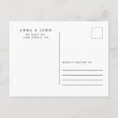 Rustige Waterverf bergen meer sparen de datum Aankondigingskaart (Achterkant)