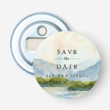 Rustige Waterverf bergen meer sparen de datum