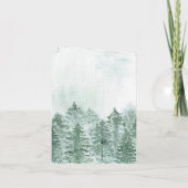 Rustige Waterverf bergen Pine Hartelijk dank (Achterkant)