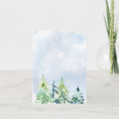 Rustige Waterverf bergen Pine Hartelijk dank (Achterkant)