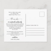 Rustige Waterverf bergen Pine Hartelijk dank Uitnodiging Briefkaart (Achterkant)