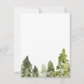 Rustige Waterverf bergen sparen de datum Aankondiging (Achterkant)