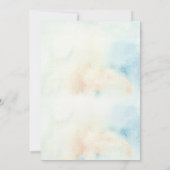 Rustige Waterverf bergen sparen de datum Kaart (Achterkant)