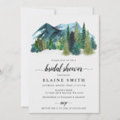 Rustige Waterverf bergen Vrijgezellenfeest Kaart (Voorkant)