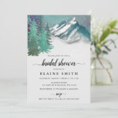 Rustige Waterverf bergen Vrijgezellenfeest Kaart (Staand voorkant)