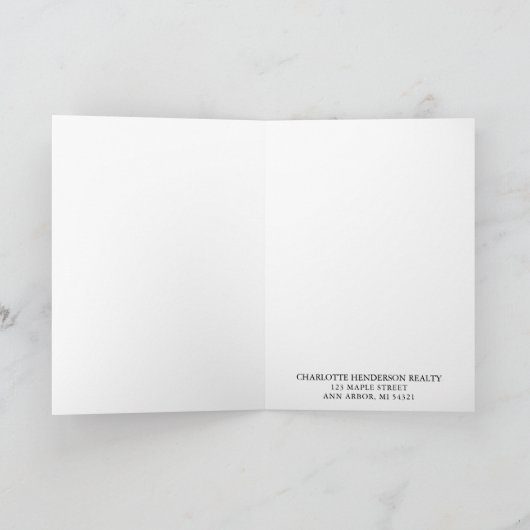 Rustige Waterverf Birdhouse Happy Birthday Bedankkaart (Binnen)