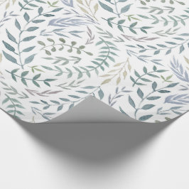 Rustige Waterverf bladeren en olie Cadeaupapier