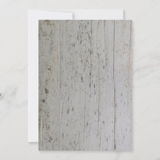 Rustige waterverf bladeren op houtmonogram Weddens Kaart (Achterkant)