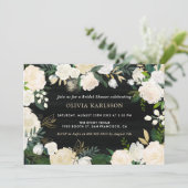 Rustige Waterverf Bleek Peonies Vrijgezellenfeest Kaart (Staand voorkant)