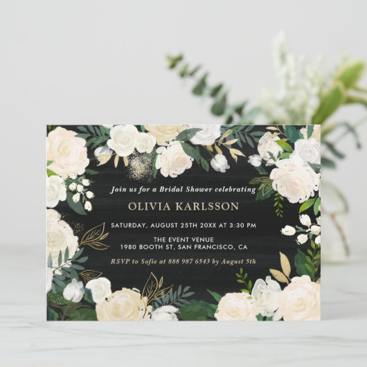 Rustige Waterverf Bleek Peonies Vrijgezellenfeest Kaart (Staand voorkant)