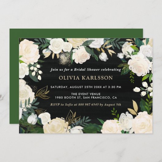 Rustige Waterverf Bleek Peonies Vrijgezellenfeest Kaart (Voorkant / Achterkant)