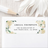 Rustige Waterverf Bleke volken met Gold Accents Etiket (Insitu)