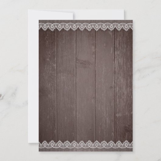 Rustige waterverf  bloedige bruiloft kaart (Achterkant)