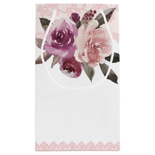 Rustige waterverf  bloedige bruiloft klein cadeauzakje (Achterkant)