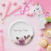 Rustige waterverf  bloedige bruiloft papieren bordje (Feest)