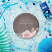 Rustige waterverf  bloedige bruiloft papieren bordje (Feest)