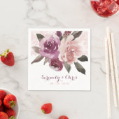 Rustige waterverf  bloedige bruiloft servet (Insitu)