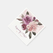 Rustige waterverf  bloedige bruiloft servet (Hoek)