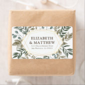 Rustige Waterverf - Bodembruiloft Etiket (Insitu)