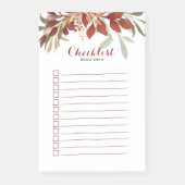 Rustige Waterverf Bohemen Herfst Calligrafie Post-it® Notes (Voorkant)