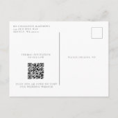 Rustige Waterverf boslichten sparen de Datum Aankondigingskaart (Achterkant)