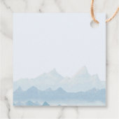 Rustige Waterverf Brugsprei Dank je Bedankjes Labels (Achterkant)