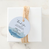 Rustige Waterverf Brugsprei Dank je Bedankjes Labels (In situ)