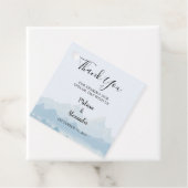 Rustige Waterverf Brugsprei Dank je Bedankjes Labels (In situ)