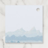 Rustige Waterverf Brugsprei Dank je Bedankjes Labels (Achterkant)