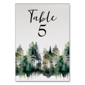 Rustige Waterverf bruiloft Kaart (Voorkant)