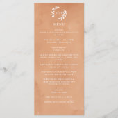 Rustige Waterverf bruiloft Menu (Voorkant)