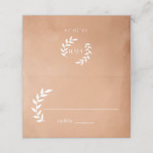 Rustige Waterverf bruiloft Plaatskaartje (Buitenkant ongevouwen)