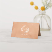 Rustige Waterverf bruiloft Plaatskaartje (Achterkant)