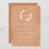 Rustige Waterverf bruiloft Save The Date (Voorkant / Achterkant)