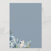 Rustige Waterverf bruiloft tijdlijn Programmakaart (Achterkant)