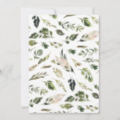 Rustige Waterverf buitenshuis woningrepetitie Aankondiging (Achterkant)