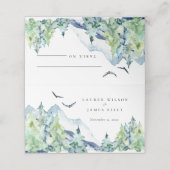 Rustige Waterverf Buurdenweddenschap Plaatskaartje (Buitenkant ongevouwen)