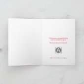 Rustige Waterverf Cactus Corporate Holiday Feestdagen Kaart (Binnen)