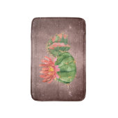 Rustige Waterverf Cactus Oranje ventilator Badmat (Voorkant Verticaal)