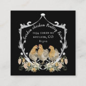 rustige waterverf crest farmhouse visitekaartje (Voorkant)