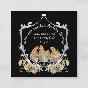 rustige waterverf crest farmhouse visitekaartje