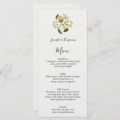 Rustige Waterverf eikenbladeren en eikels | Menu (Voorkant / Achterkant)